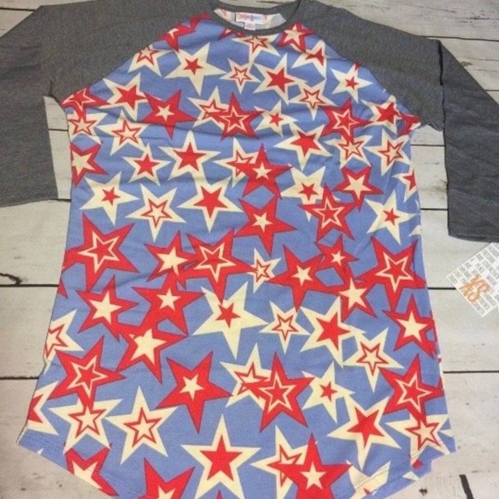 LuLaRoe XS Randy Americana Stars NWT